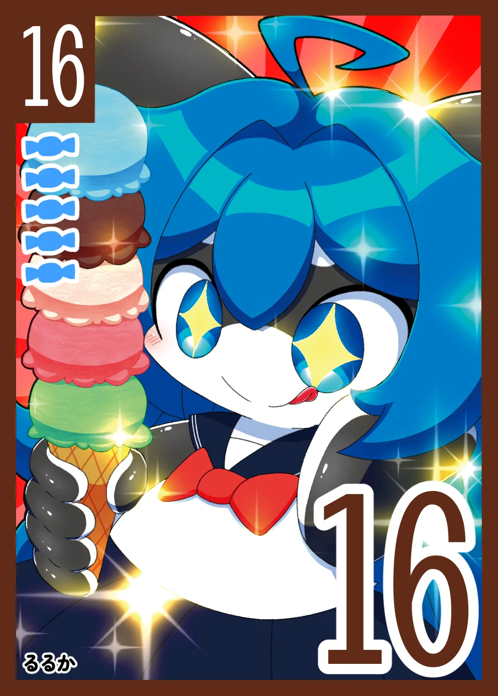 お菓子カード キャラ16-3