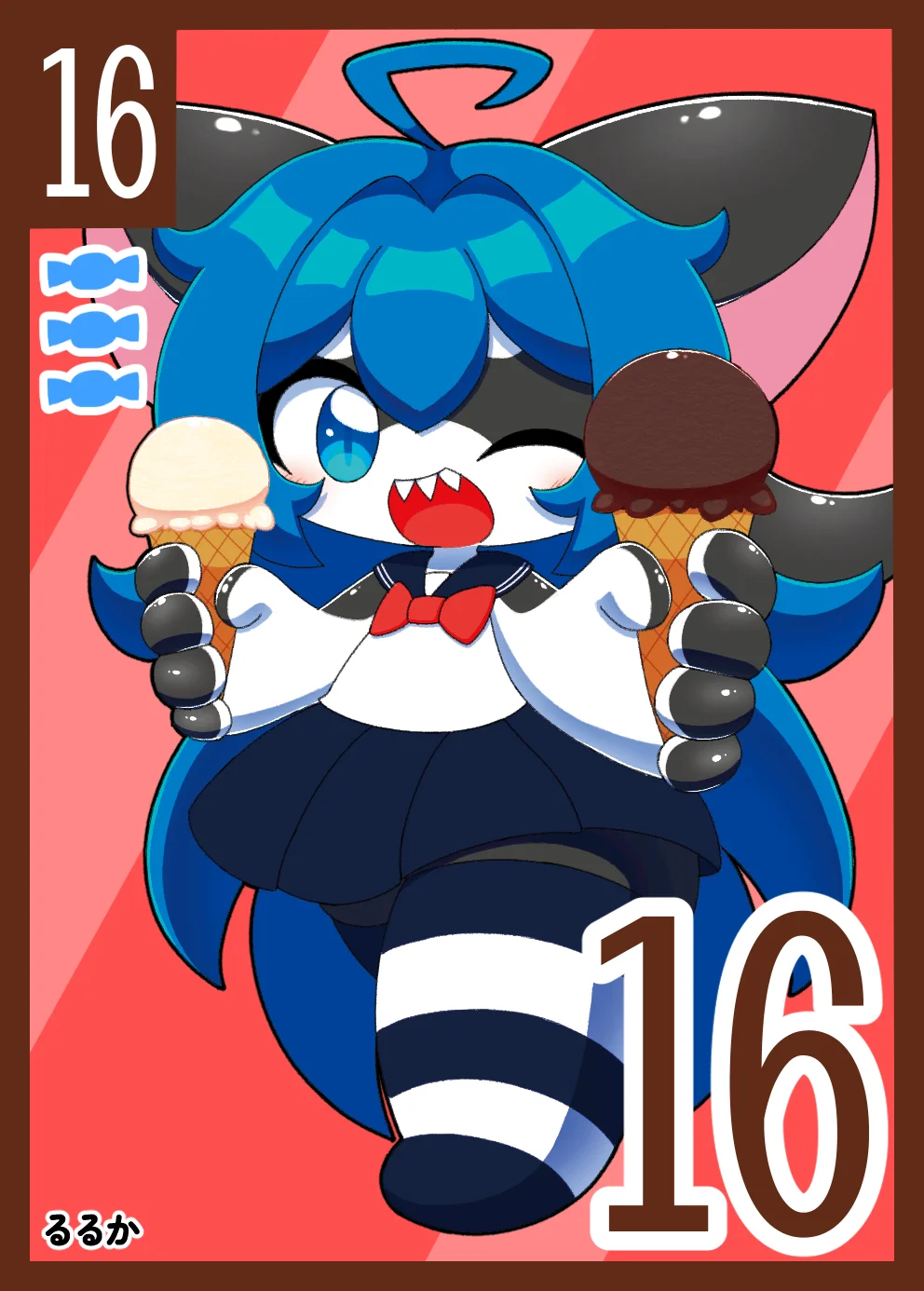 お菓子カード キャラ16-2